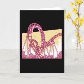 Pretpark Geschenk Funny Rollercoaster Kaart (Gele Bloem)