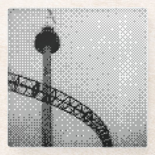 pretpark glass onderzetter (Voorkant)