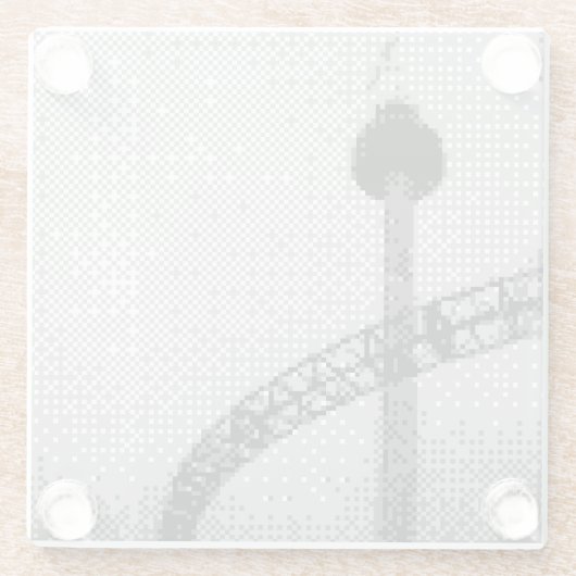 pretpark glass onderzetter glazen onderzetter (Achterkant)