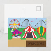 Pretpark of themapark briefkaart (Voorkant / Achterkant)