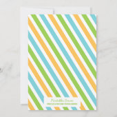 Pretpark verjaardagsuitnodiging kaart (Achterkant)