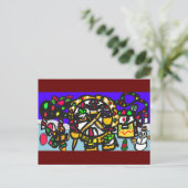 pretparkerst voor ontbijtkoek briefkaart (Staand voorkant)