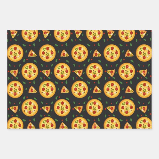 pretpizza-eetpatroon inpakpapier vel (Voorkant 3)