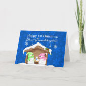 Prettig 1e Kerstfeest Achterkleindochter Feestdagen Kaart (Voorkant)