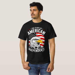 Prettig 250-jarig jubileum Amerika 4 juli T-shirt