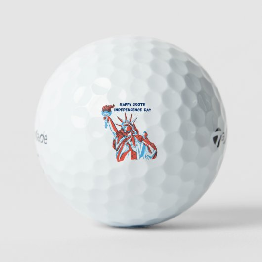 Prettig 250e Onafhankelijkheidsdag 1776-2026 Golfballen (Voorkant)