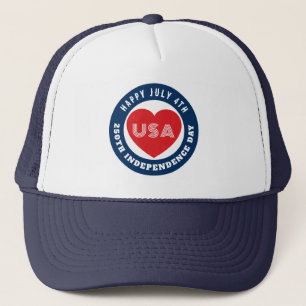 Prettig 250e Onafhankelijkheidsdag 4 juli Liefs VS Trucker Pet