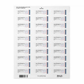 Prettig 4 juli-63261 etiket (Full Sheet)