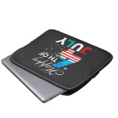 Prettig 4 juli-97958 laptop sleeve (Voorkant onderkant)