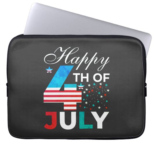 Prettig 4 juli-97958 laptop sleeve (Voorkant)