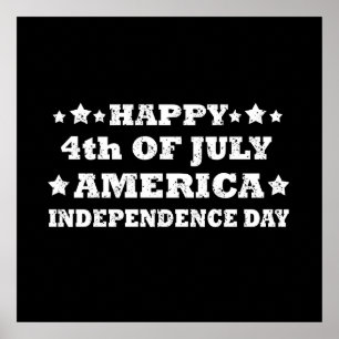 Prettig 4 juli Amerika Poster