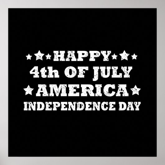Prettig 4 juli Amerika Poster (Voorkant)