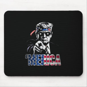 Prettig 4 juli Amerika Trump Amerikaanse vlag VS Muismat