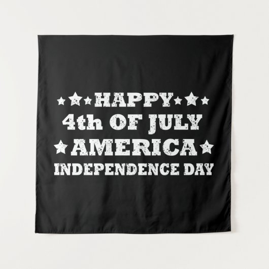 Prettig 4 juli Amerika Wandkleed (Voorkant)
