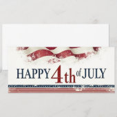 Prettig 4 juli - Amerikaanse Vlag Vintage Design (Voorkant / Achterkant)