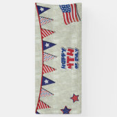 Prettig 4 juli Amerika's Verjaardag Spandoek (Verticaal)