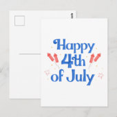 prettig 4 juli briefkaart (Voorkant / Achterkant)