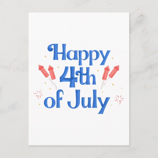 prettig 4 juli briefkaart (Voorkant)