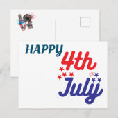 PRETTIG 4 JULI!!! BRIEFKAART (Voorkant / Achterkant)