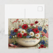 Prettig 4 juli briefkaart (Voorkant / Achterkant)