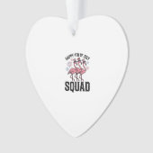 Prettig 4 juli Flamingo Squad Vector Design_1 Ornament (voorkant)