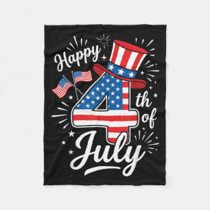 Prettig 4 juli fleece deken