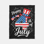 Prettig 4 juli fleece deken (Voorkant)