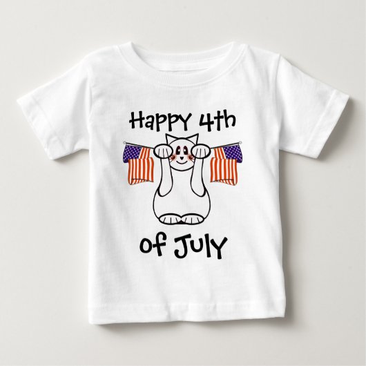 Prettig 4 juli - Gelukskat (Voorkant)