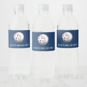 Prettig 4 juli honkbal waterfles etiket (Flessen)