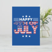 prettig 4 juli kaart (Staand voorkant)