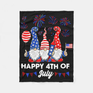 Prettig 4 juli kabouters  fleece deken