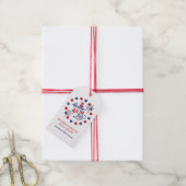 Prettig 4 juli Makelaar Patriottische Zomer Pop Do Cadeaulabel (Met Touw)