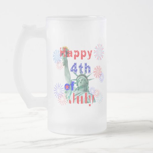 Prettig 4 juli matglas bierpul (Links)