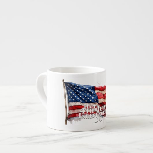 Prettig 4 juli - Onafhankelijkheidsdag Espresso Kop (Links)