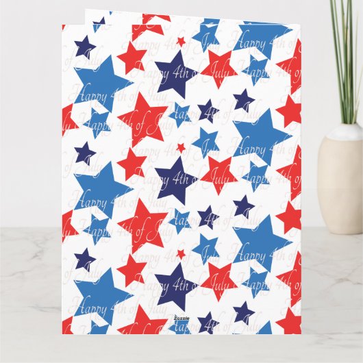 Prettig 4 juli / Onafhankelijkheidsdag Kaart (Achterkant)