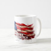 Prettig 4 juli - Onafhankelijkheidsdag Koffiemok (Voorkant rechts)