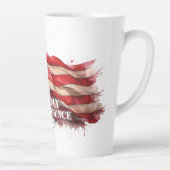 Prettig 4 juli - Onafhankelijkheidsdag Latte Mok (Rechts)