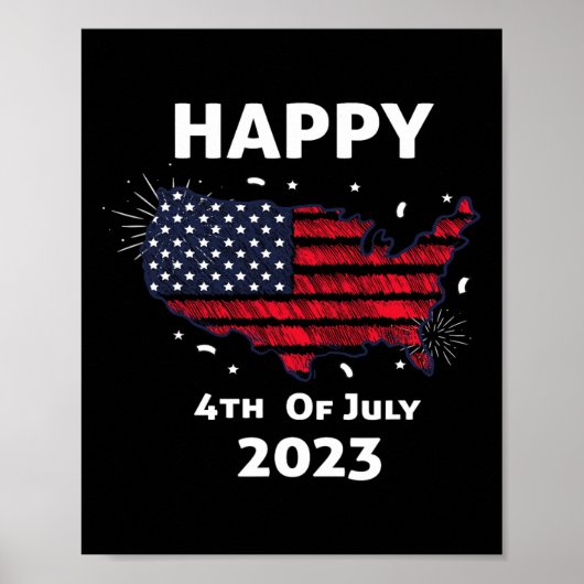 Prettig 4 juli Onafhankelijkheidsdag Poster (Voorkant)
