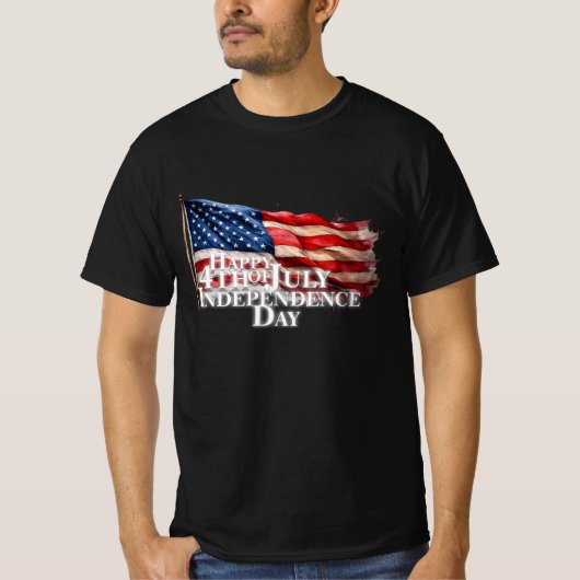 Prettig 4 juli - Onafhankelijkheidsdag T-shirt (Voorkant)