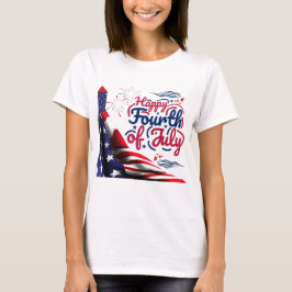 PRETTIG 4 JULI ONAFHANKELIJKHEIDSDAG T-SHIRT