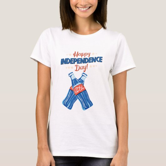 PRETTIG 4 JULI ONAFHANKELIJKHEIDSDAG T-SHIRT (Voorkant)