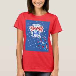 PRETTIG 4 JULI ONAFHANKELIJKHEIDSDAG T-SHIRT