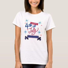 PRETTIG 4 JULI ONAFHANKELIJKHEIDSDAG T-SHIRT