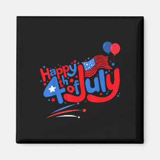 Prettig 4 juli onafhankelijkheidsdag usa 4 juli magneet