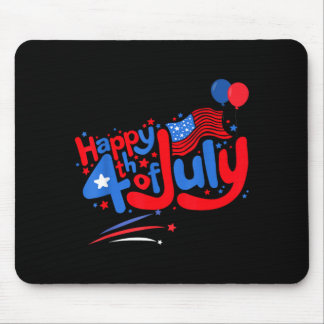 Prettig 4 juli onafhankelijkheidsdag usa 4 juli muismat