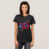 Prettig 4 juli onafhankelijkheidsdag usa 4 juli t-shirt (Voorkant volledig)
