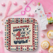 Prettig 4 juli papieren bordje (Feest)