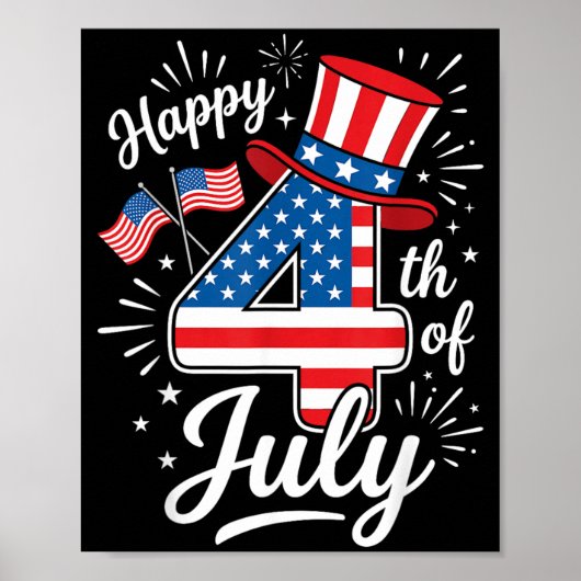 Prettig 4 juli poster (Voorkant)