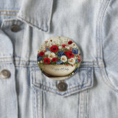 Prettig 4 juli ronde button 7,6 cm (In situ)