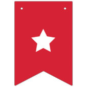Prettig 4 juli Rood Wit Blauw Letter Vlaggetjes (Eerste vlag)